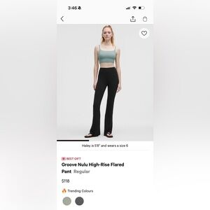 Groove Nulu High-rise Flared Pant Lululemon
